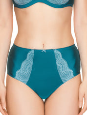 Lauma, Green High Waist Panties, On Model Front, 50H51