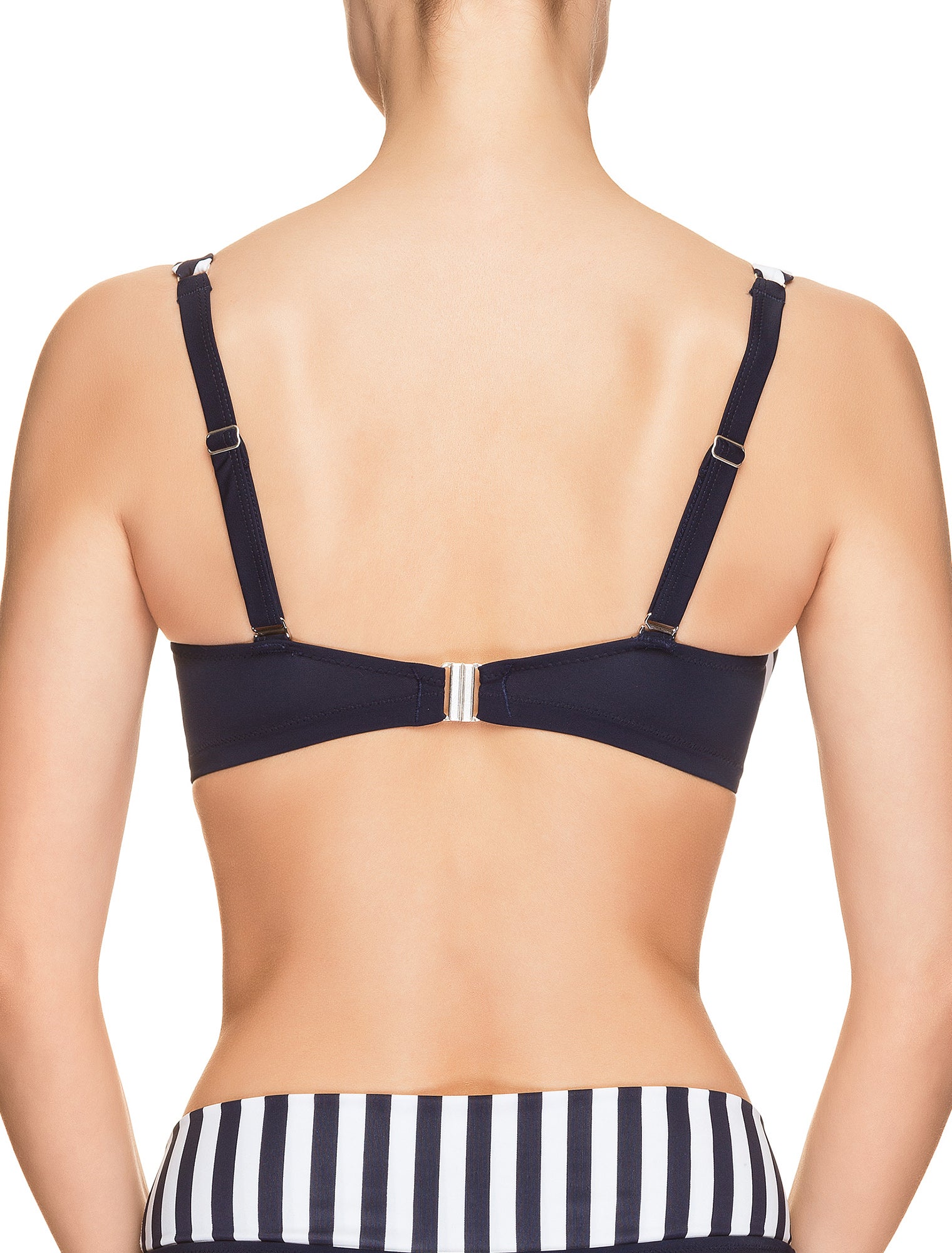 Lauma, Blue Swimwear Bikini Top, On Model Back, 52H20