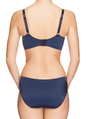 Lauma, Blue Non-padded Bra, On Model Back, 53H20