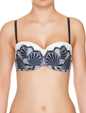 Lauma, Blue Balconette Bra, On Model Front, 53H30