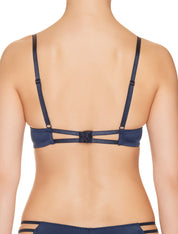 Lauma, Blue Moulded Push Up Bra, On Model Back, 53H35