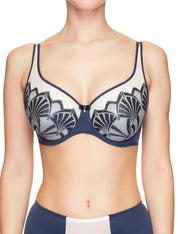 Lauma, Blue Padded Bra, On Model Front, 53H40