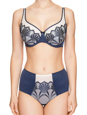 Lauma, Blue Padded Bra, On Model Front, 53H40