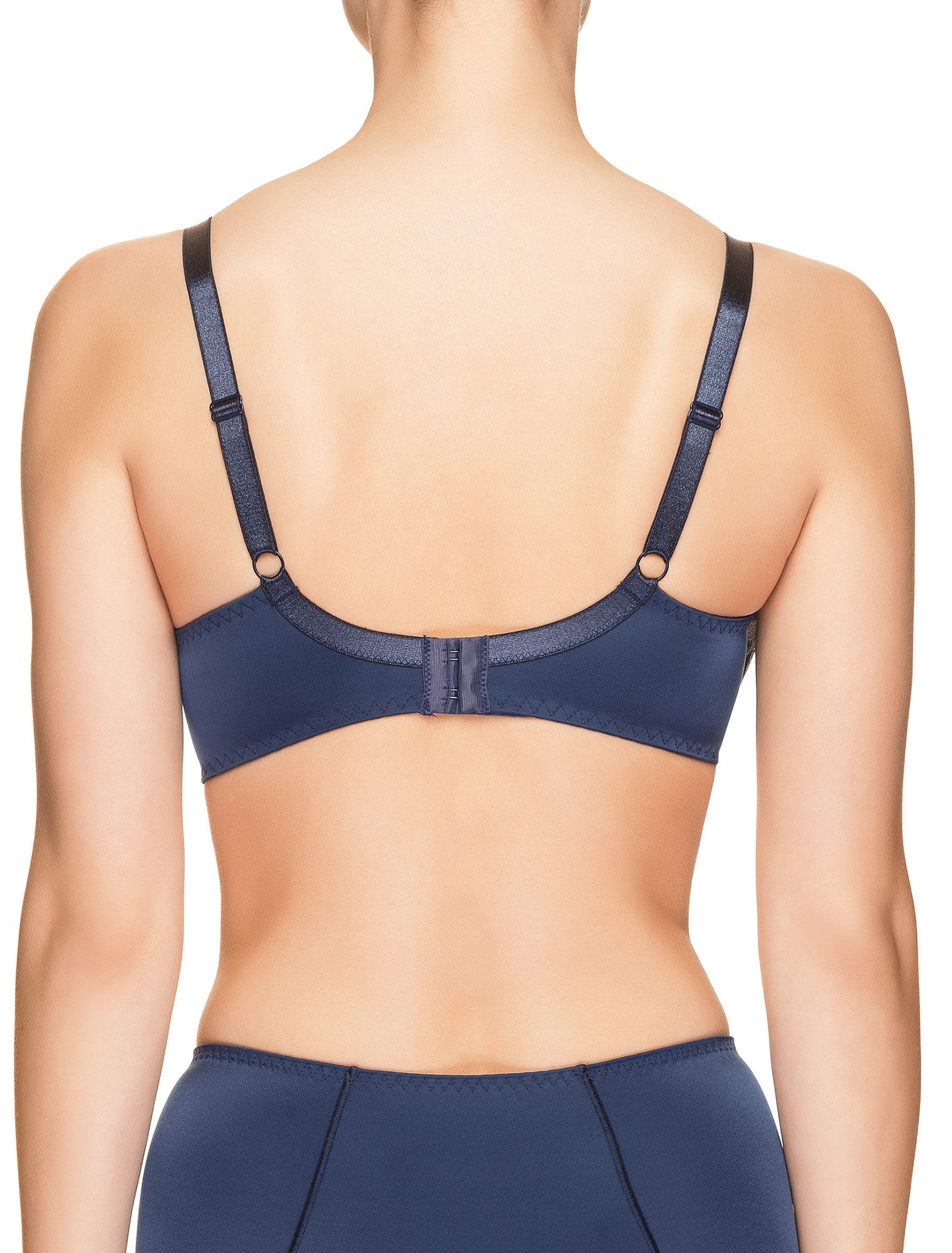 Lauma, Blue Padded Bra, On Model Back, 53H40