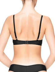 Lauma, Black Embroidery Push-up Bra, On Model Back, 53J15