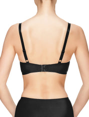 Lauma, Black Half Padded Bra, On Model Back, 53J40