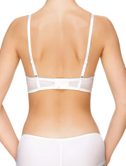 Lauma, White Moulded Pus-Up Bra, On Model Back, 54J36