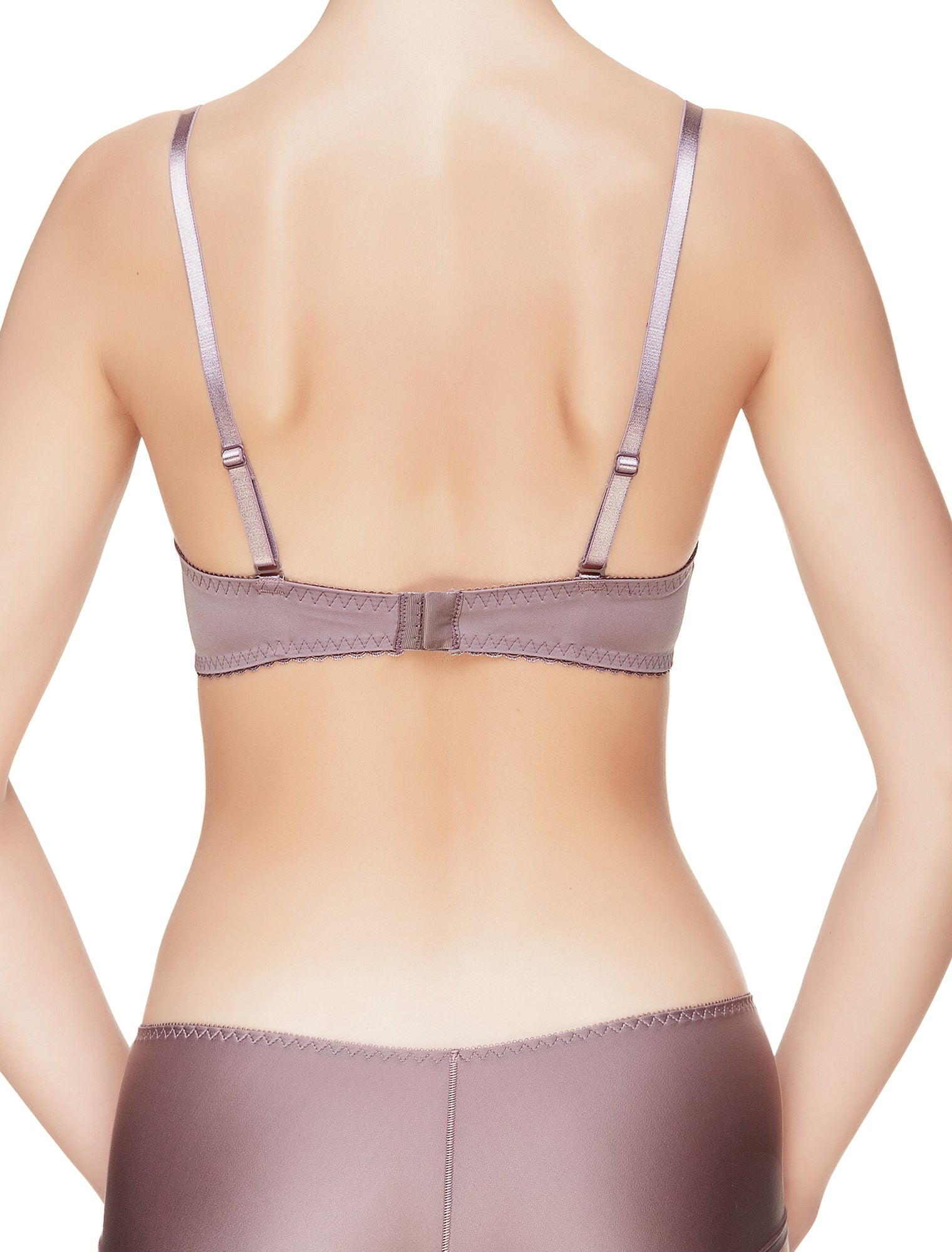 Lauma, Mauve Pink Moulded Pus-Up Bra, On Model Back, 54J36