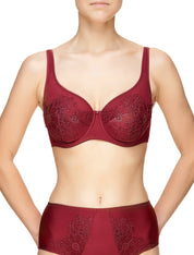 Lauma, Dark Red Underwired Bra, On Model Front, 61J20