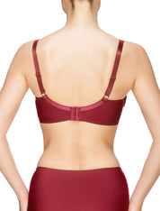 Lauma, Dark Red Underwired Bra, On Model Back, 61J20