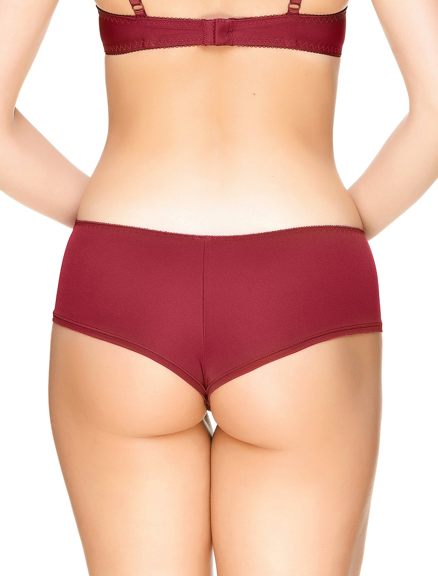 Lauma, Dark Red Shorts Panties, On Model Back, 61J70