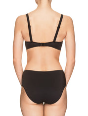 Lauma, Black Swimwear Bikini Top, On Model Back, 62H20