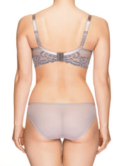 Lauma, Grey Half Padded Bra, On Model Back, 64H40