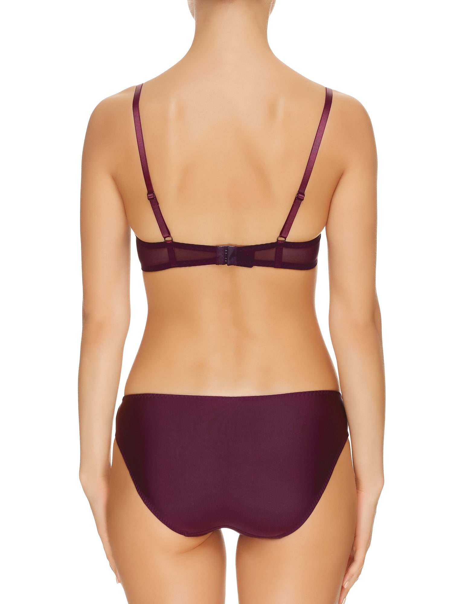 Lauma, Violet Push Up Bra, On Model Back, 65G35