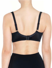 Lauma, Black Side Support Bra, On Model Back, 66A20