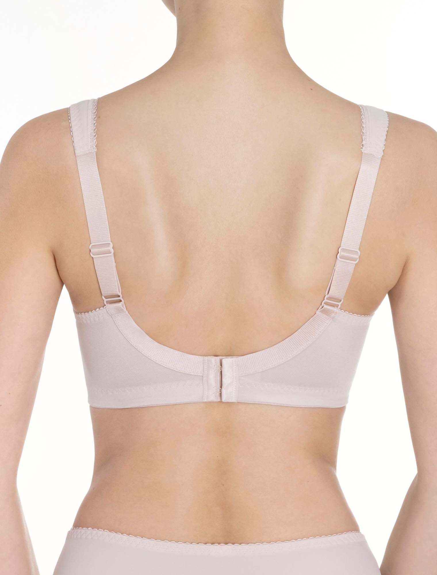 Lauma, Beige Underwired Full Cup Bra, On Model Back, 66A22