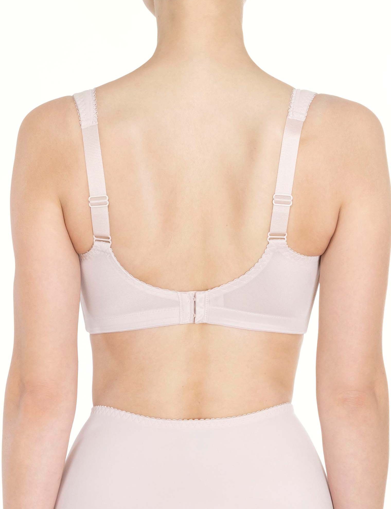 Lauma, Beige Wireless Bra, On Model Back, 66A24