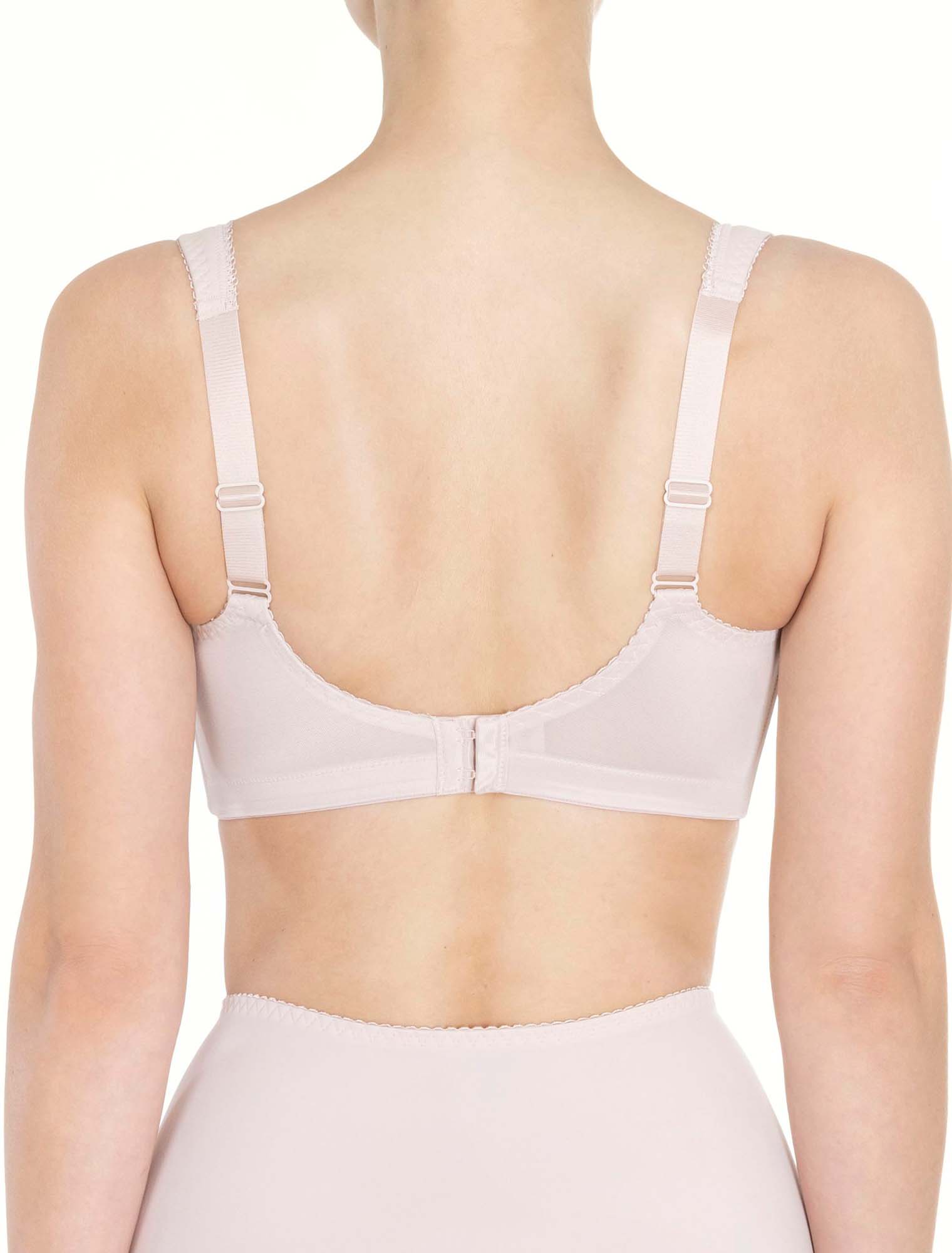 Lauma, Beige Wireless Bra, On Model Back, 66A24