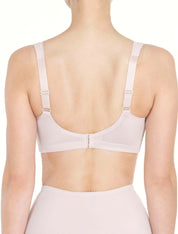 Lauma, Beige Wireless Bra, On Model Back, 66A24