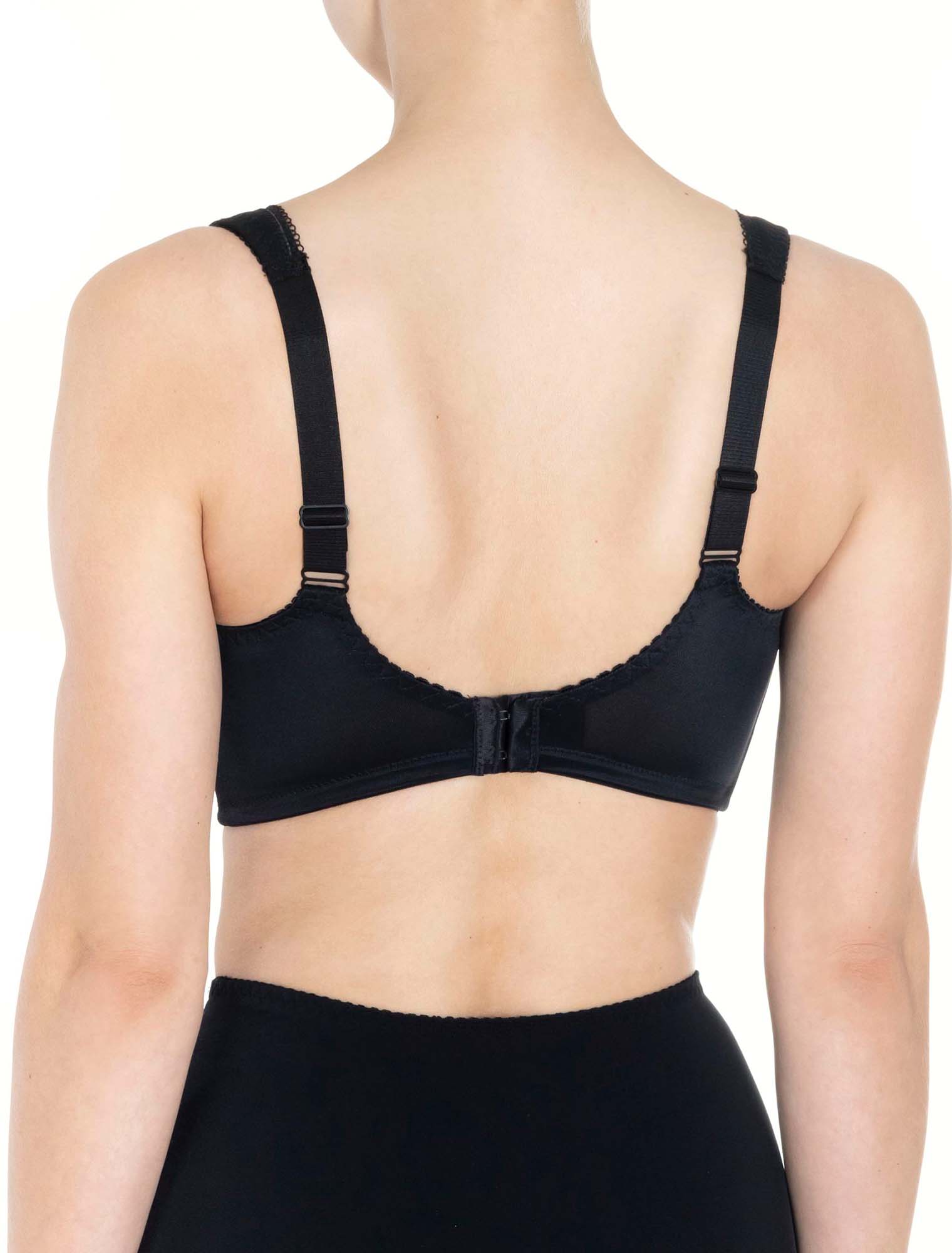 Lauma, Black Wireless Bra, On Model Back, 66A24