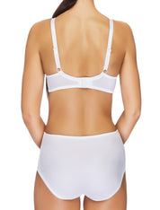 Lauma, White Underwired Half-padded Bra, On Model Back, 66A40