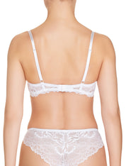 Lauma, White Lace Push Up Bra, On Model Back, 66H15