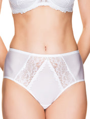 Lauma, White High Waist Panties, On Model Front, 66H52