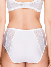 Lauma, White High Waist Panties, On Model Back, 66H52