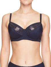 Lauma, Blue Underwired Bikini Top, On Model Front, 70H20