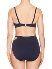 Lauma, Blue Bandeau Bikini Top, On Model Back, 70H30