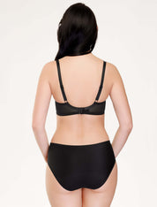 Lauma, Black Underwired Non-Padded Bra, On Model Back, 70J20