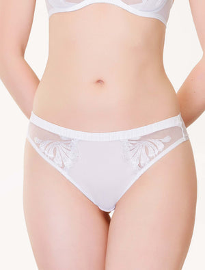 Lauma, White String Panties, On Model Front, 70J60