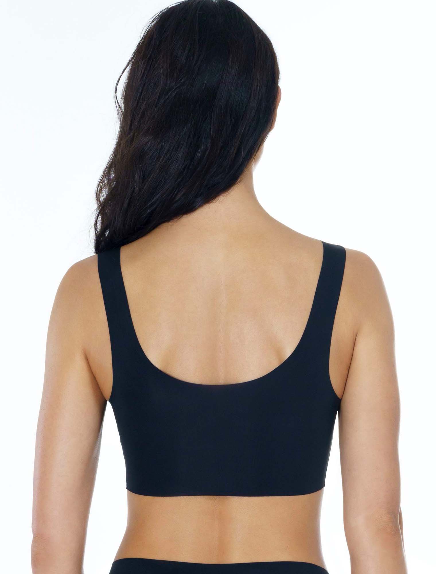 Lauma, Black Seamless Bralette, On Model Back, 71D30