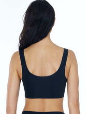 Lauma, Black Seamless Bralette, On Model Back, 71D30