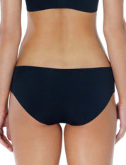 Lauma, Black Low Waist Seamless Panties, On Model Back, 71D53