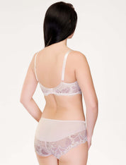 Lauma, Light Pink Underwired Lace Bra, On Model Back, 71J20
