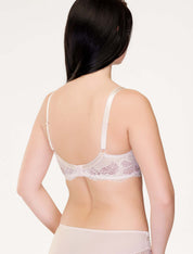 Lauma, Light Pink Underwired Lace Bra, On Model Back, 71J20