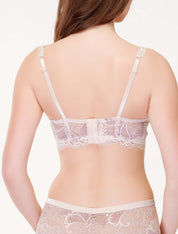 Lauma, Light Pink Lace Push up Bra, On Model Back, 71J35