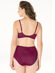 Lauma, Bordo High Waist Panties, On Model Back, 72F51