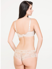 Lauma, Beige Push-up Bra, On Model Back, 72F16