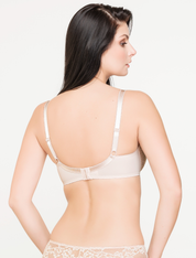 Lauma, Beige Push-up Bra, On Model Back, 72F16
