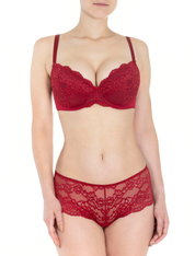 Lauma, Red Push-up Bra, On Model Front, 72F16
