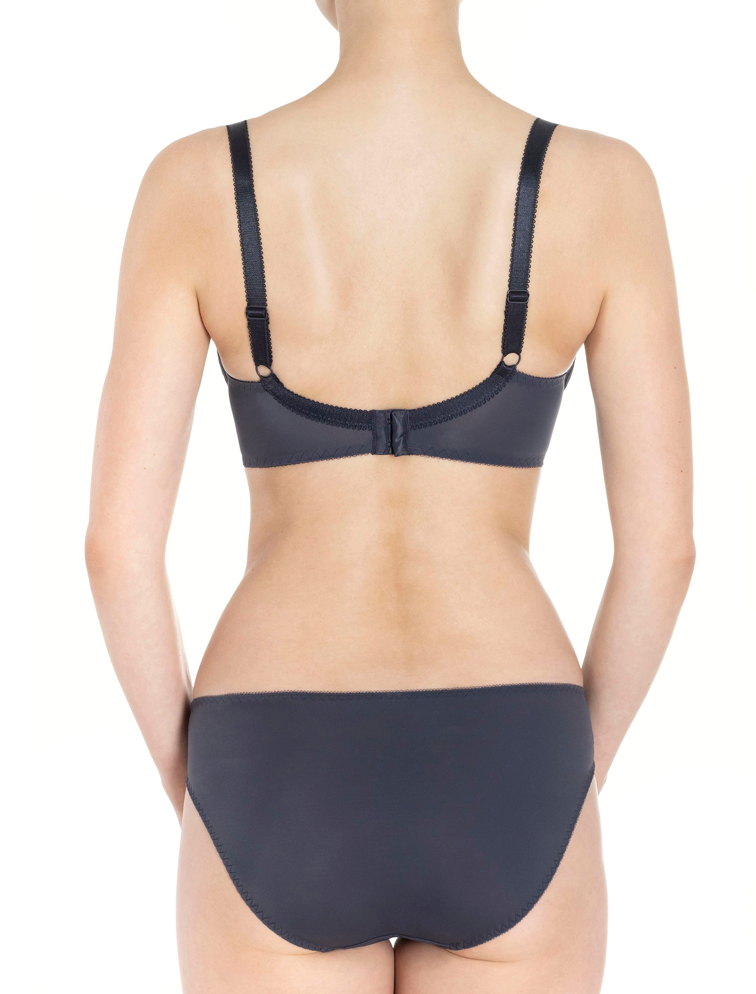 Lauma, Dark Grey Push-up Bra, On Model Back, 72F16