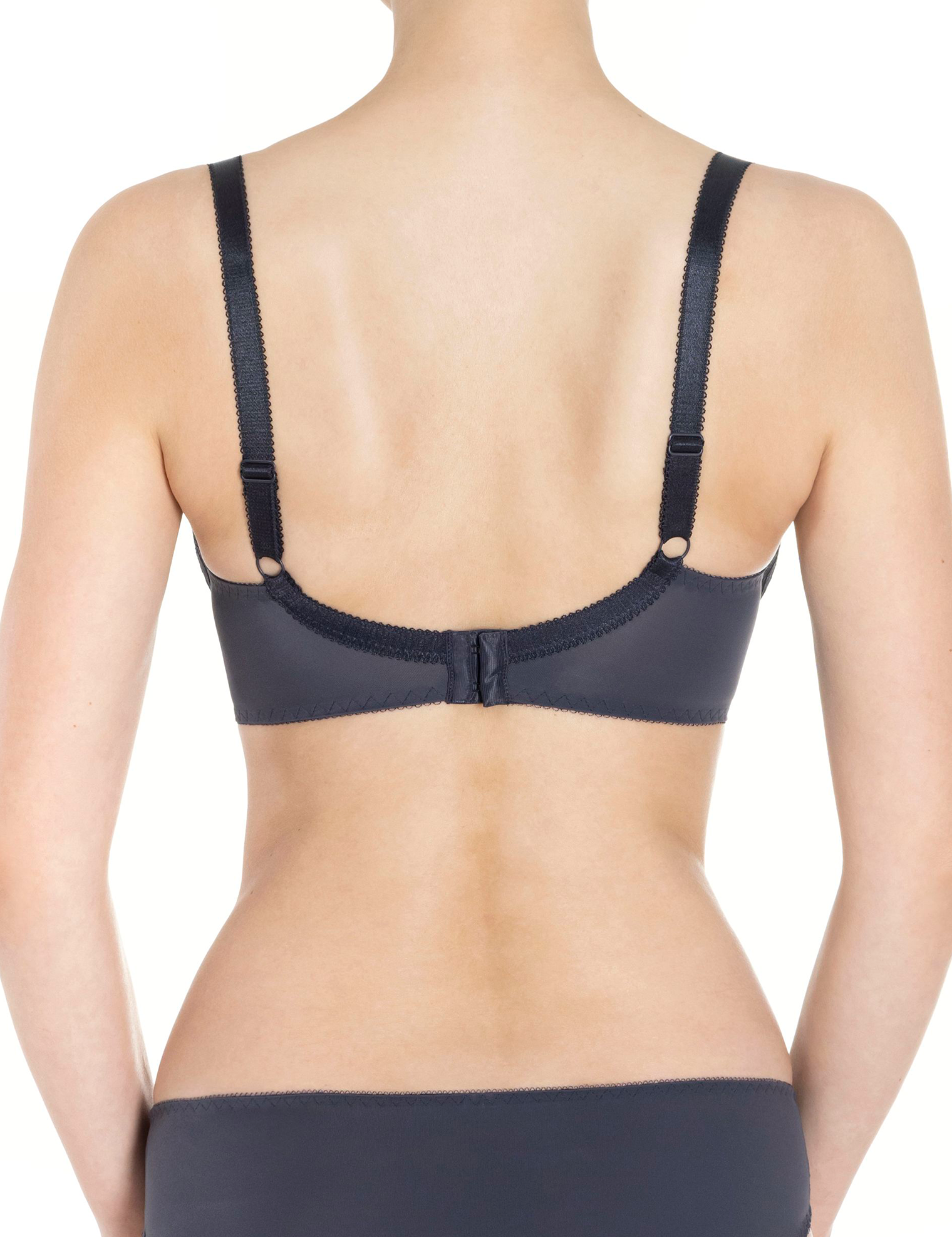 Lauma, Dark Grey Push-up Bra, On Model Back, 72F16