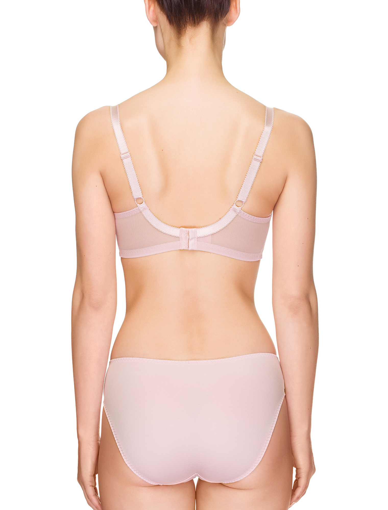 Lauma, Light Pink Non-padded Underwired Bra, On Model Back, 72F20