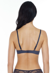 Lauma, Dark Grey Push-up Bra, On Model Back, 72F31
