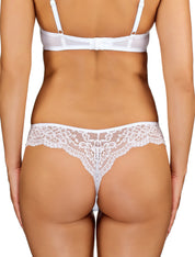 Lauma, White String Tanga Briefs, On Model Back, 72F60