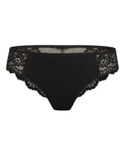 Lauma, Black String Tanga Briefs, On Model Front, 72F60