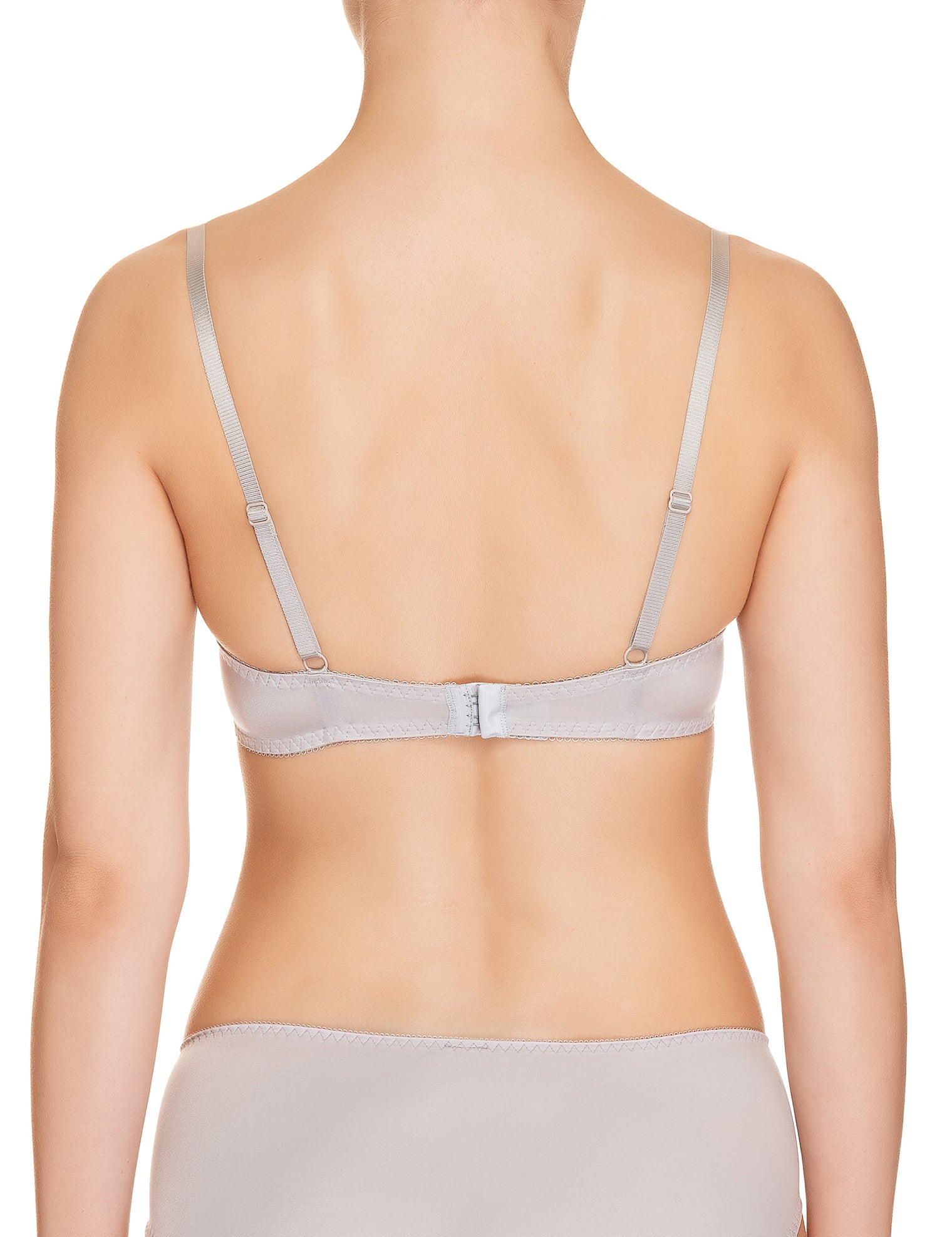 Lauma, Grey Plunge Push Up Bra, On Model Back, 73H10