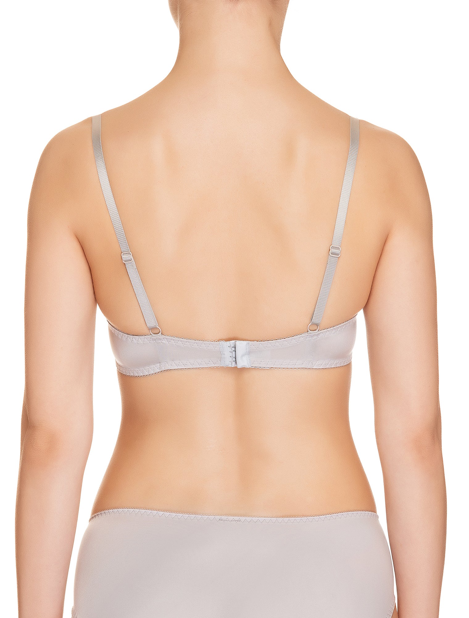 Lauma, Grey Plunge Push Up Bra, On Model Back, 73H10